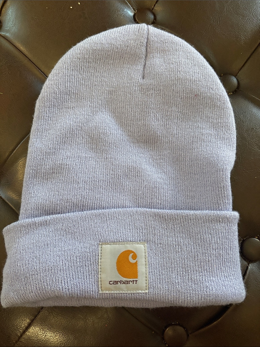 Carhartt Lavender Cuffed Beanie with Gold Logo